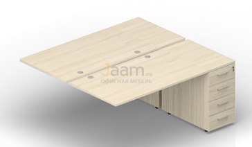 Мебель для персонала Приставной элемент (4 громмета) 2TPG148N072