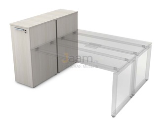 Мебель для персонала Офисная тумба с выкатной секцией высокая 9ТП.012.4