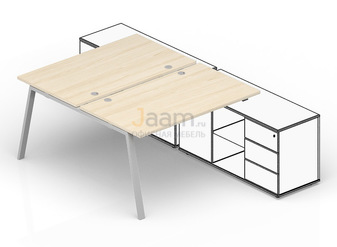 Мебель для персонала Составной стол для крепления к сервисным опорным тумбам (4 громмета) AR2TG128FU