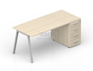Мебель для персонала Стол с приставной тумбой ARTPS148N072