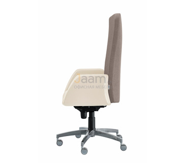 Кресло для руководителя Сигма/П комбиниров. кожа стандарт/база алюминий