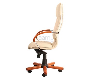 Кресло для руководителя Nova Wood Chrome