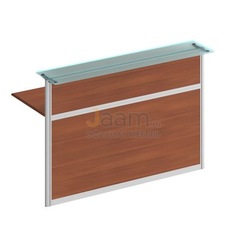 Стойка ресепшн Стойка со стеклом прямая 1600 (без опор) ФС 0709