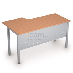 Мебель для персонала Стол криволинейный на металлических опорах правый 2МК.145