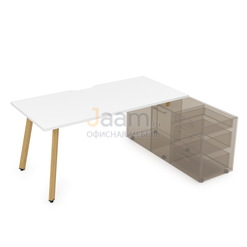 Мебель для персонала Стол рабочий с тумбой опорной Iron Wood 10СТОВ.084