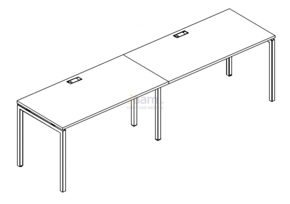 Мебель для персонала Рабочая станция на металлокаркасе DUE Б2 023-2 БП