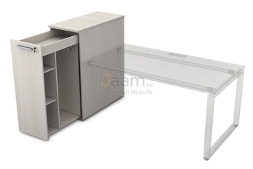 Мебель для персонала Офисная тумба с выкатной секцией высокая 9Т.029